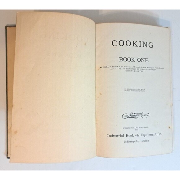 Cooking Book One Lilla Frich, A.b. Industrial Book & Equipment Co. 1914 Edition - Picture 6 of 9